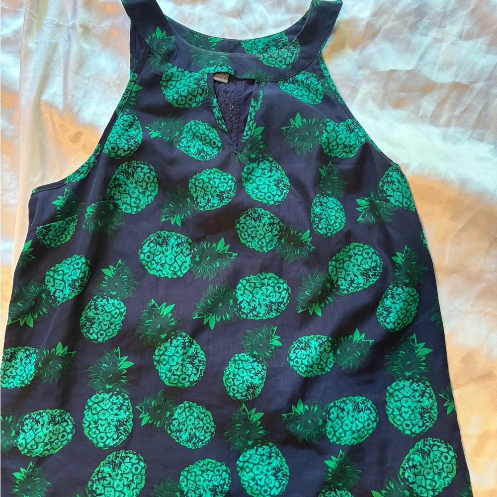 Market & Spruce Pineapple Print Tank Top